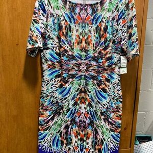 Nine West Multicolor Abstract Dress